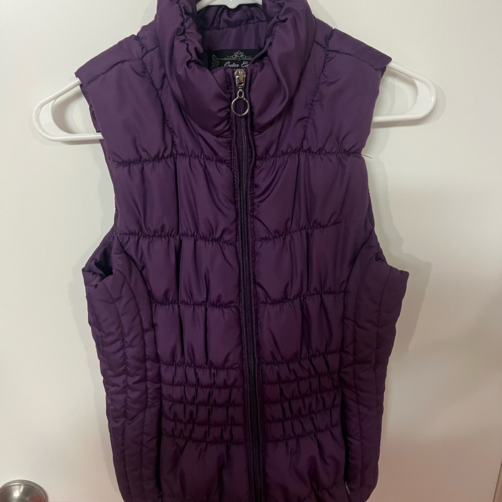 Outer Edge Deep Purple Quilted Vest